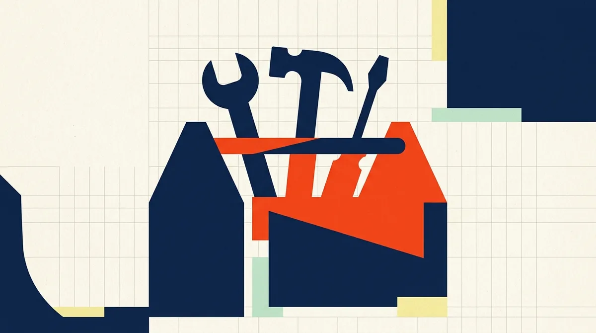 Abstract editorial cover illustration for the article "Landing Page Optimization Tools: The Complete Guide for 2026"